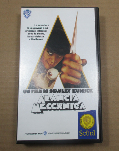 Videocassetta vhs arancia - videocassetta,